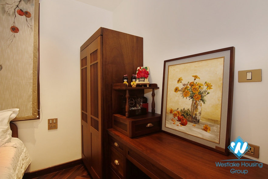 Japanese style apartment for rent in Hoan Kiem District 